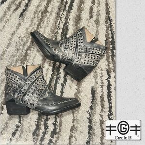 Circle G Studded Ankle Boots